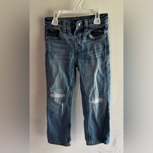 Old Navy Kids Blue Distressed Straight Jeans